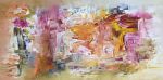 Play Me Oil Contemporary Abstract | Oil And Acrylic Painting in Paintings by Strokes by Red - Red (Linda Harrison). Item composed of canvas