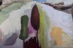 Hills of Ménerbes | Oil And Acrylic Painting in Paintings by Cécile Ganne | Belmont in Belmont. Item made of synthetic