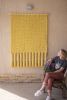 YELLOW Chunky Macrame Wall Hanging, XL Macrame Wall Hanging | Wall Hangings by Vila Vera. Item composed of cotton