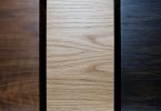 Wood Light Three | Chandeliers by John Beck Steel | Cleveland-Heath in Edwardsville. Item composed of oak wood in mid century modern or contemporary style