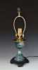Table Lamp 126 porcelain, steel shade | Lamps by Ron Mello Studio Art. Item made of wood with linen