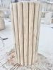 Travertine Stone Dining Table - Marble Dining Table Oval | Tables by Tinella Collection. Item made of marble works with minimalism & contemporary style