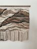 Wall Hanging in Natural Fibers "Life As It Is" | Macrame Wall Hanging in Wall Hangings by Rebecca Whitaker Art. Item made of walnut with cotton