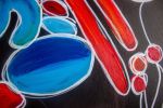 Happy Samba | Oil And Acrylic Painting in Paintings by Nathalie D Gribinski. Item composed of canvas compatible with contemporary style