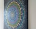 Aurora | Northern Lights Mandala Masterpiece | Oil And Acrylic Painting in Paintings by Kriandala