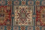 Rug & Kilim’s Kazak style rug in Red, Blue and Beige-Brown | Area Rug in Rugs by Rug and Kilim