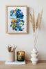 Mixed media abstract textured painting | Paintings by Glimpsecraft. Item compatible with contemporary and eclectic & maximalism style