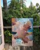 Lingering in the Tasting Room | Oil And Acrylic Painting in Paintings by Jennifer McHugh. Item composed of canvas
