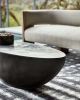 Concrete Oval Coffee Table, 'Oasis' | Tables by Holmes Wilson Furniture. Item made of concrete