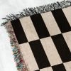 Checkers woven throw blanket. 02 | Linens & Bedding by forn Studio by Anna Pepe. Item composed of cotton