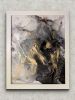 Noir Splendor | Signed Alcohol Ink Painting on Glass | Mixed Media by Amber Lamoreaux Art. Item made of glass works with eclectic & maximalism & modern style
