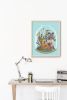 Fishies 2 | Prints by Birdsong Prints. Item composed of paper in mid century modern or eclectic & maximalism style
