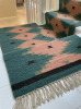 Handwoven Wool Stair, Hallway, Entryway Runner Rug | Rugs by Evergreen Carpets. Item made of wool works with boho & minimalism style