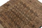 Vintage Baluch Persian rug in Beige-Brown & Black Tribal | Area Rug in Rugs by Rug and Kilim