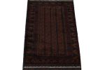 Vintage Baluch Afghan rug in Brown, Red & Blue Patterns | Area Rug in Rugs by Rug and Kilim. Item composed of wool