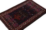 Vintage Baluch Afghan rug in Blue with Red-Brown Patterns | Area Rug in Rugs by Rug and Kilim