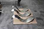 Stainless Steel Tulip Sculpture | Public Sculptures by Jeroen Stok. Item made of steel