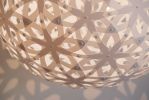 Lattice Light Ball White 80 | Chandeliers by ADAMLAMP. Item made of synthetic works with modern style