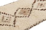 Vintage Moroccan Rug in Beige-Brown with Diamond Medallions | Area Rug in Rugs by Rug and Kilim