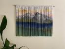 PEAKS PASTEL Mountain Landscape Wall Tapestry | Wall Hangings by Wallflowers Hanging Art. Item made of oak wood with wool works with boho & country & farmhouse style