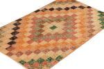 Vintage Zeki Müren Rug with Polychromatic Diamond Geometric | Area Rug in Rugs by Rug and Kilim