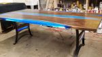 Epoxy Dining Table, Epoxy Resin Table, Epoxy Wood Table | Tables by Innovative Home Decors. Item made of wood works with country & farmhouse & art deco style