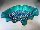 Fused Ruffle Large Bowls | Decorative Bowl in Decorative Objects by Rick Strini. STRINI ART GLASS. Item made of glass