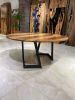 Solid Walnut Round Natural Dining Table | Tables by Gül Natural Furniture. Item composed of wood and metal in minimalism or contemporary style