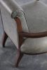 Gianni Art Deco Style Leather Lounge Armchair by Costantini | Lounge Chair in Chairs by Costantini Design. Item composed of wood and fabric