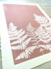 Wild Ferns Botanical Monoprint | Prints by Erik Linton. Item composed of paper