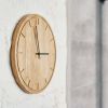 Oak Wood Wall Clock KARLIS | Decorative Objects by DABA. Item made of oak wood works with minimalism & contemporary style