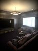 Brutalist chandelier with Onyx diffusers | Chandeliers by CP Lighting. Item composed of aluminum compatible with contemporary and modern style