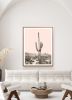 Saguaro Cactus in Sonoran Desert - Blush Pink | Photography by Capricorn Press. Item composed of paper compatible with boho and contemporary style