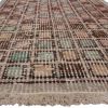 Vintage Mid-Century Geometric Beige Brown and Pink Wool | Area Rug in Rugs by Rug and Kilim