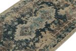 Distressed Scatter rug in Blue, Beige-Brown pattern | Area Rug in Rugs by Rug and Kilim
