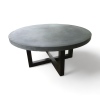 Pillsbury Concrete and Wood Dining Table | Tables by Wood and Stone Designs. Item made of oak wood