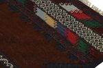 Vintage Afghan Baluch Kilim Runner Rug, with Geometric | Area Rug in Rugs by Rug and Kilim