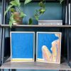 Poolside | Oil And Acrylic Painting in Paintings by Ella Friberg