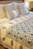 Indigo Ditsy - Poppies Quilt | Linens & Bedding by Jaipur Bloc House. Item composed of cotton