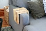 Spalted Hackberry Wood 7 1/8" couch armrest table | Side Table in Tables by Hazel Oak Farms. Item made of wood