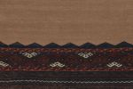 Vintage Sofreh Persian Kilim, Square Rug with Open Field | Area Rug in Rugs by Rug and Kilim