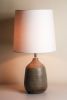 Table Lamp 2 in Slate | Lamps by Pyre Studio. Item composed of cotton and brass