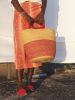 Red Natural Fiber Toma Basket | Storage Basket in Storage by AKETEKETE. Item made of fiber works with boho & minimalism style