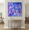 The touch of blue roses | Oil And Acrylic Painting in Paintings by Elena Parau. Item composed of canvas in boho or contemporary style