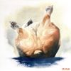 Corgi Butt | Oil And Acrylic Painting in Paintings by Paws By Zann Pet Portraits. Item made of synthetic