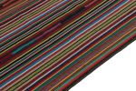 1950s Vintage chaput Kilim rug in Polychromatic Stripe | Area Rug in Rugs by Rug and Kilim