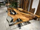 Special Ultra Clear Epoxy Table - Made To Order | Dining Table in Tables by Gül Natural Furniture. Item composed of wood and synthetic in minimalism or mid century modern style