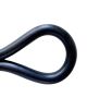 Ceramic, Leather & Brass Infinity Wall Hook - Black | Hardware by Alissa Goss Ceramics & Pottery. Item made of brass with ceramic works with boho & minimalism style