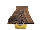 Live Edge Wooden Table, Walnut Wood Table, Wood Table Design | Dining Table in Tables by Tinella Collection. Item made of walnut with metal works with minimalism & contemporary style