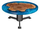 Cosmic Coral | Coffee Table in Tables by Cline Originals. Item made of walnut with steel works with mid century modern & coastal style